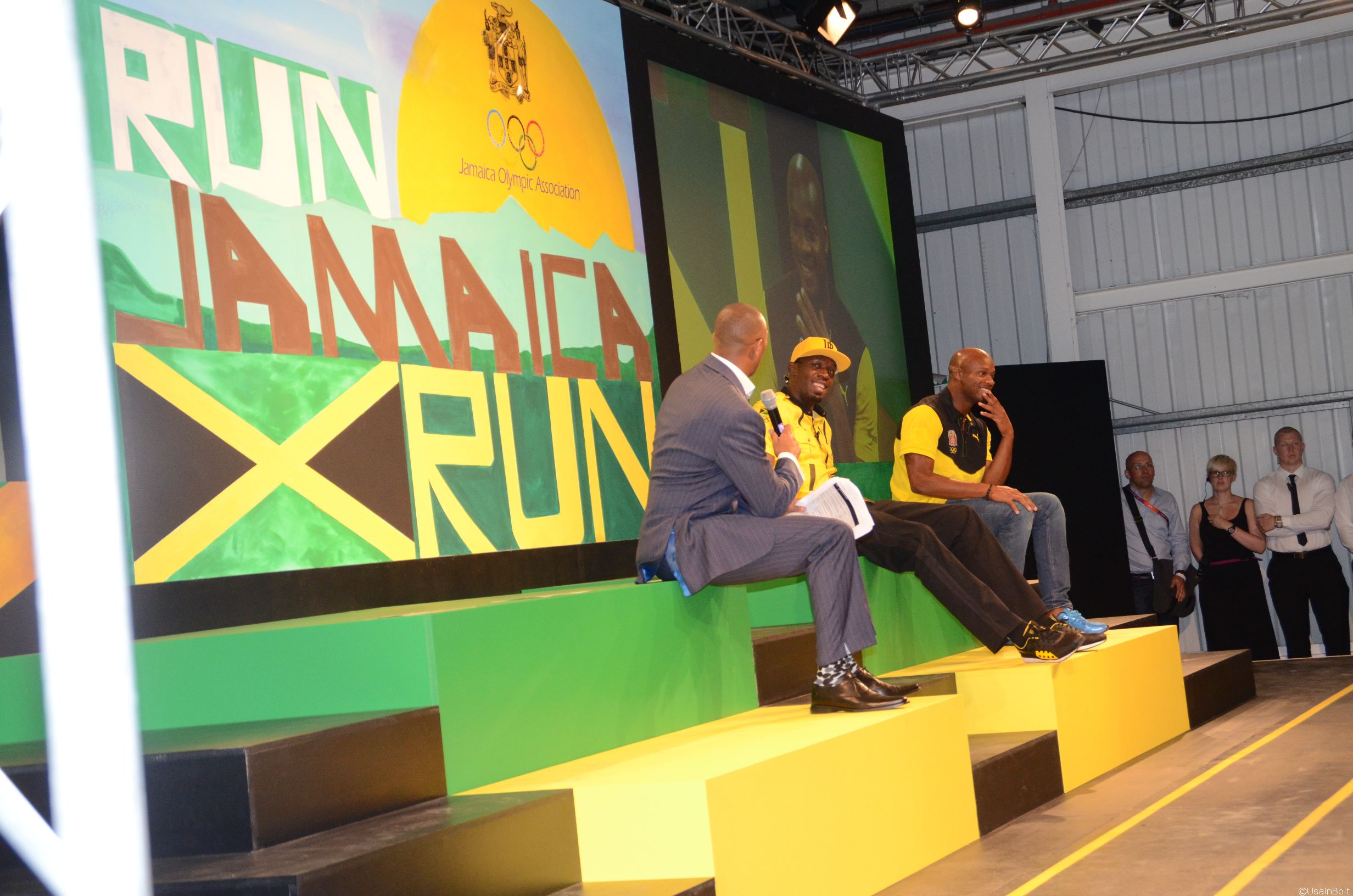 Usain Bolt Jamaican Olympic Team Press Conference In London