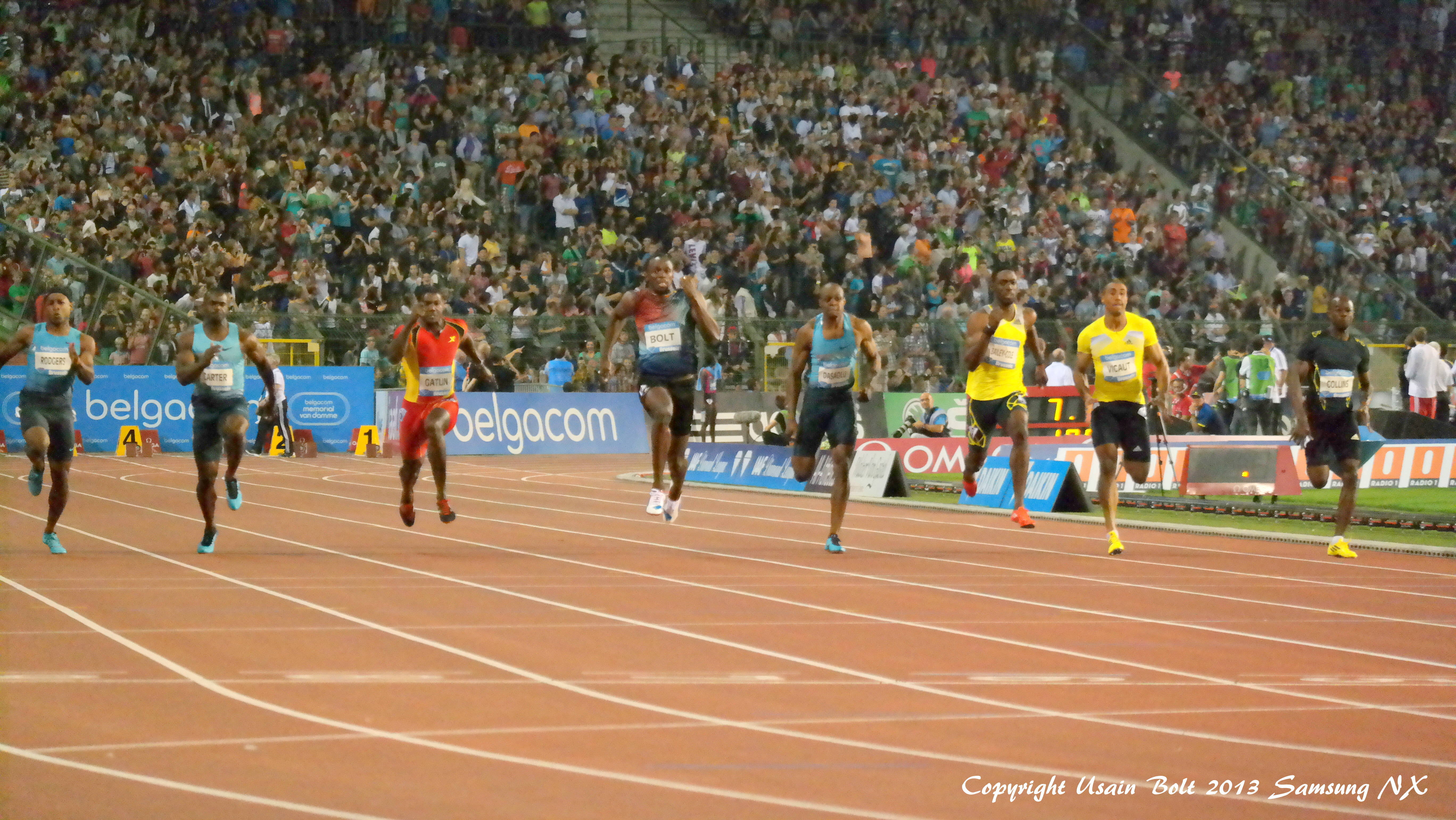 Usain makes it three wins in a row in Brussels