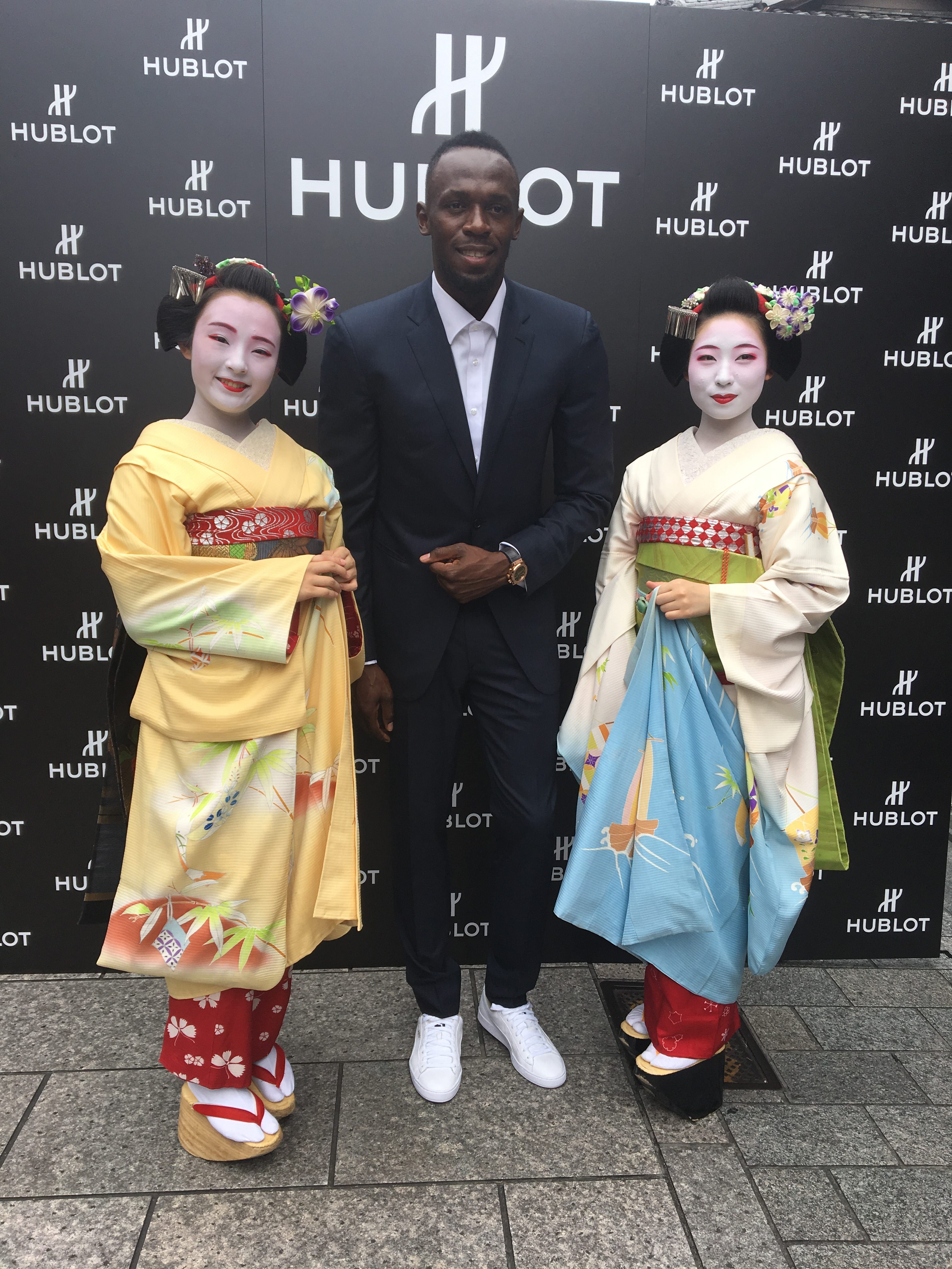 Usain opens Hublot boutique in Japan