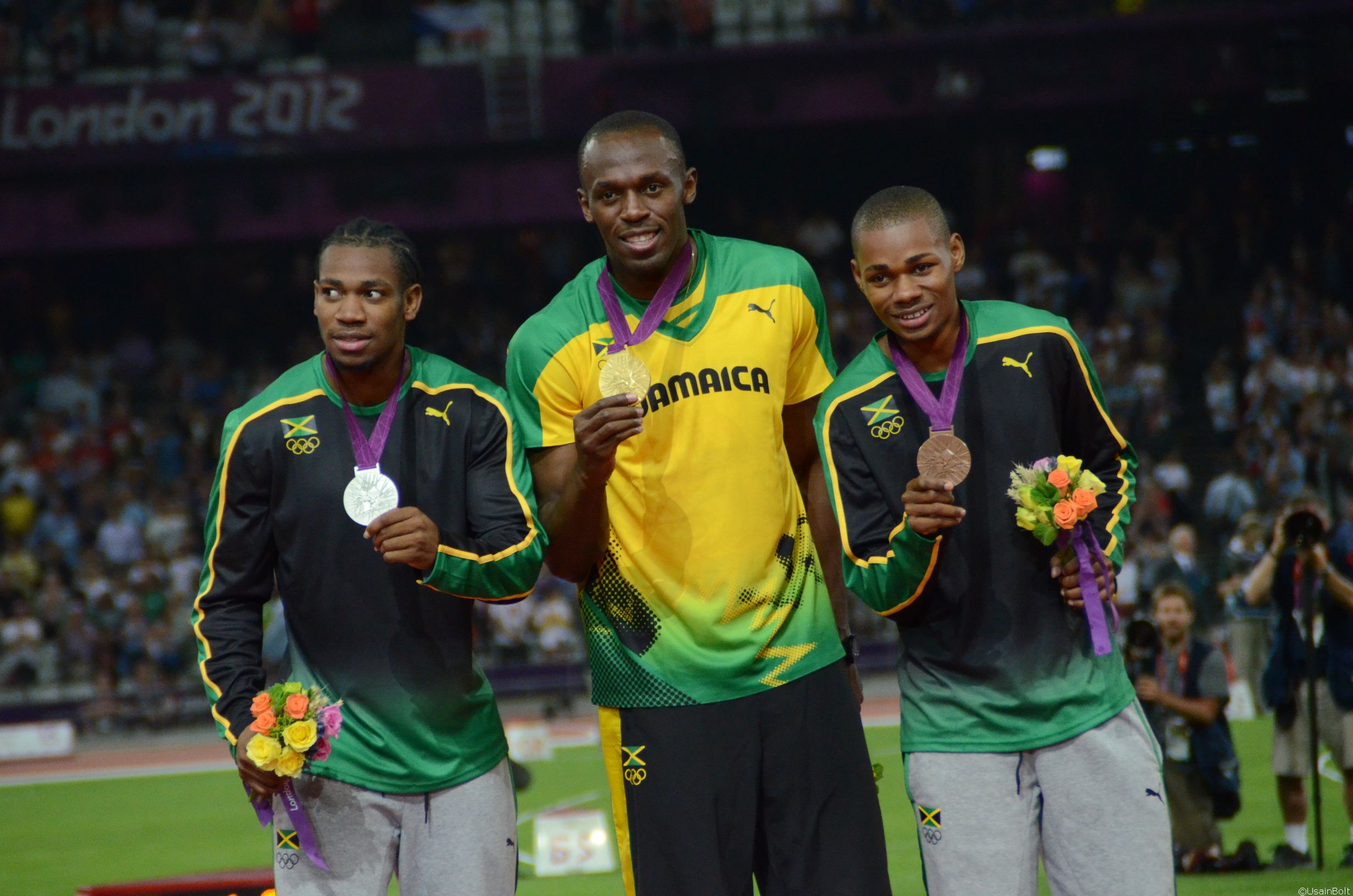 Bolt leads Jamaica’s sweep of the Olympic Games 200 metres
