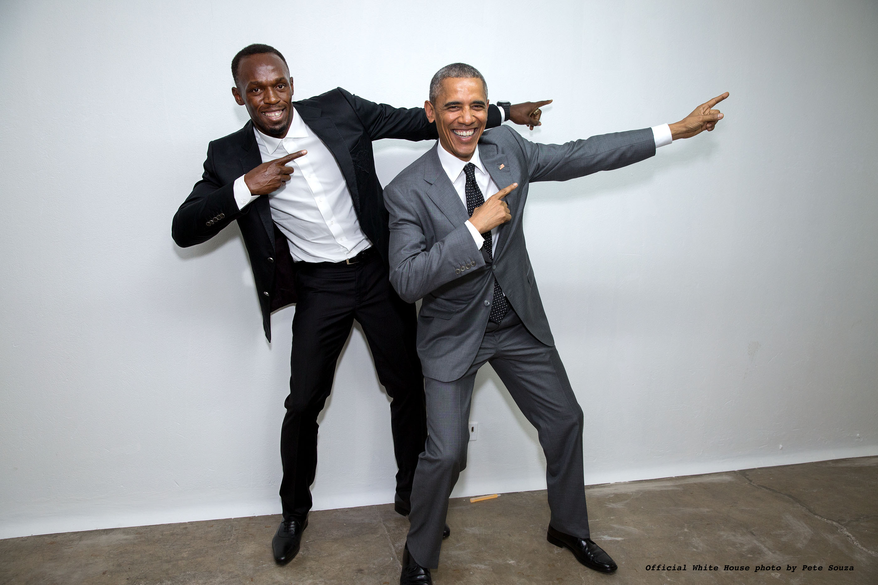 Usain meets President Obama