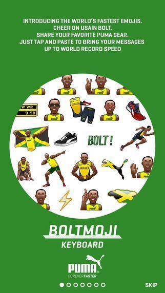 Get the Usain Bolt emojis